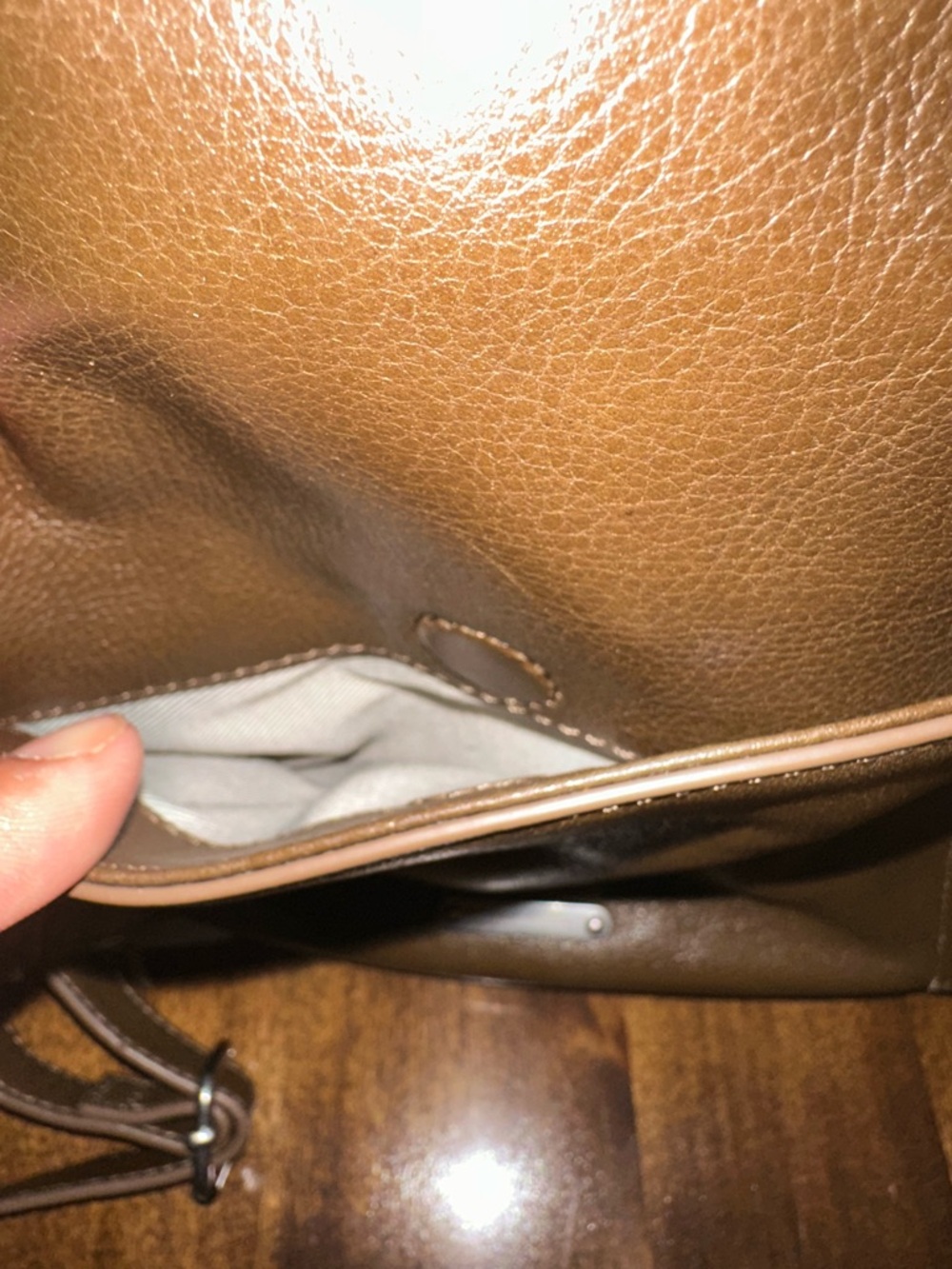 Rebecca Minkoff Medium Julian Leather Backpack Brown - Picture 11 of 15